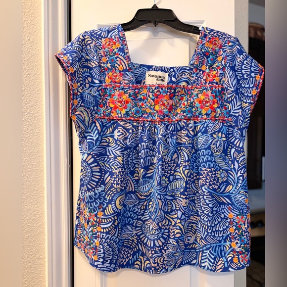 Savanna Jane Tops - Savanna Jane Multicolor Floral Blouse